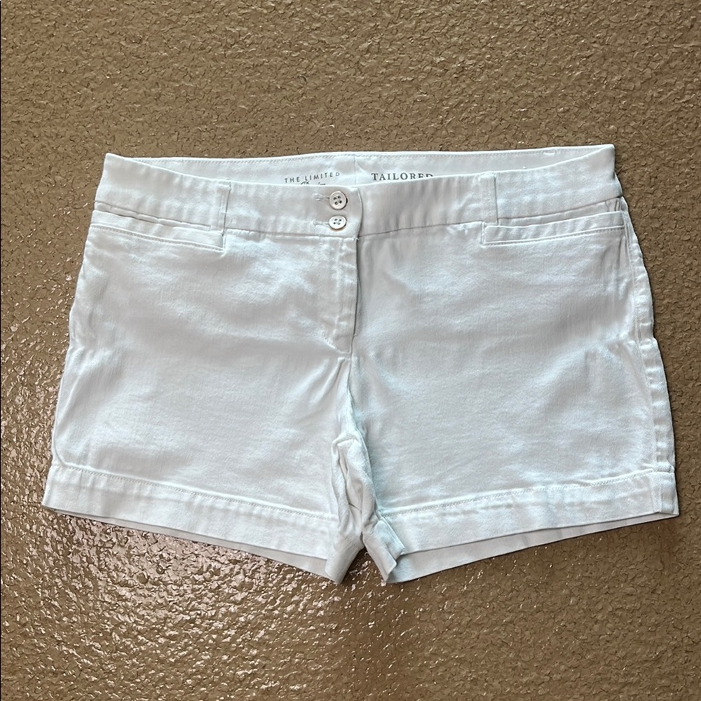 The Limited White Bermuda Shorts Tailored Crisp Casual Women’s 14